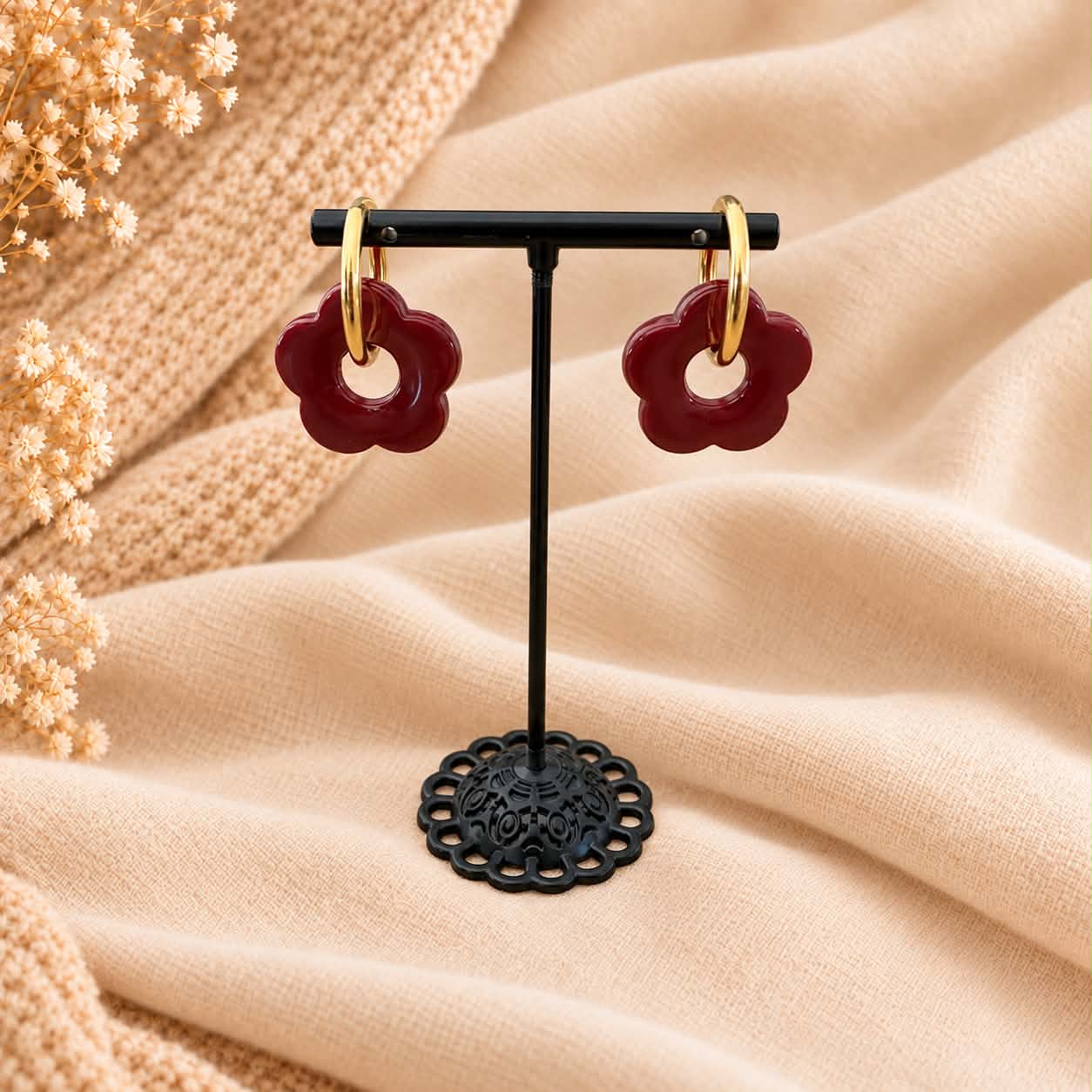 Box 3 paires de boucles - Fleurs Automnales 1