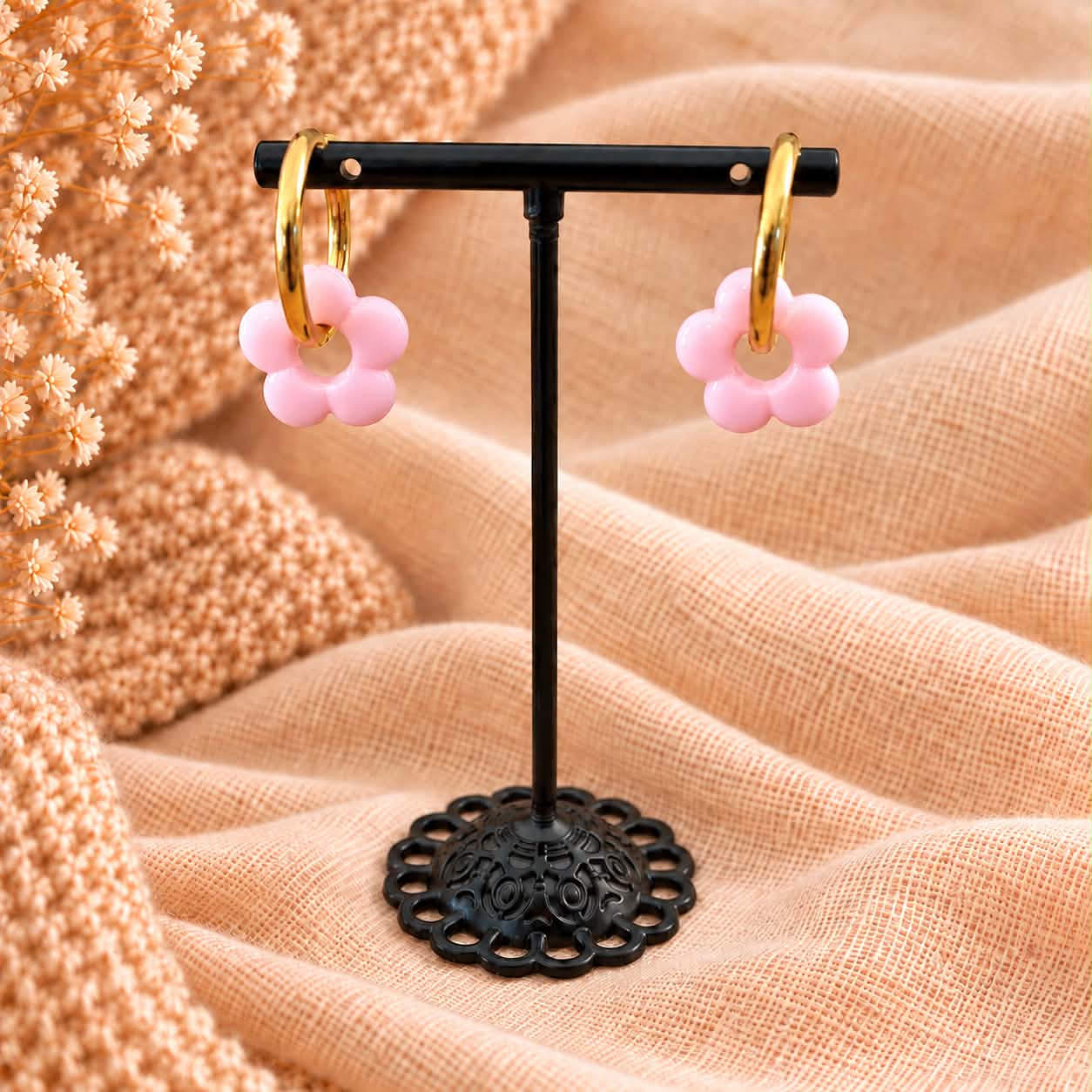 Box 3 paires de boucles - Fleurs pastel 2