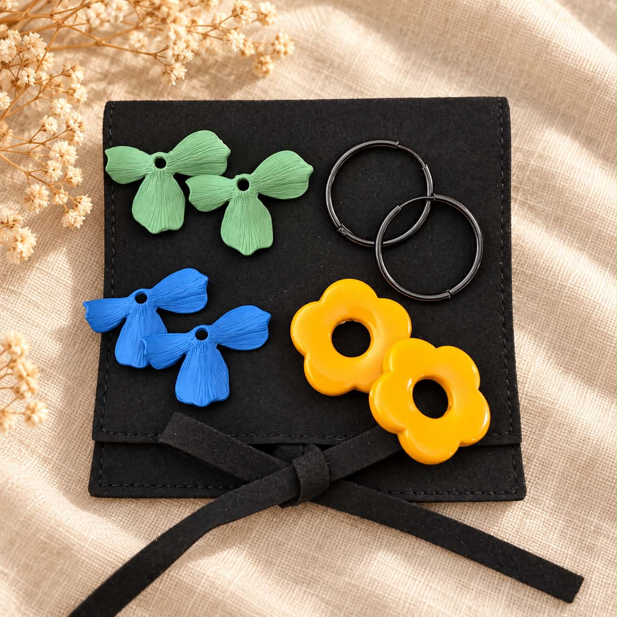 Box 3 paires de boucles - Jardin Pop