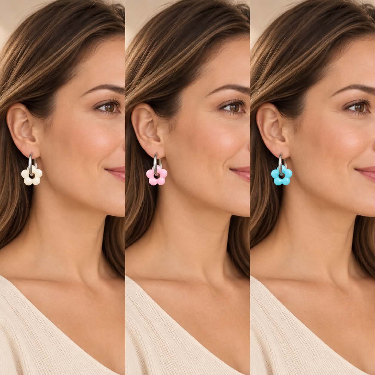 Box 3 paires de boucles - douceur pastel 4