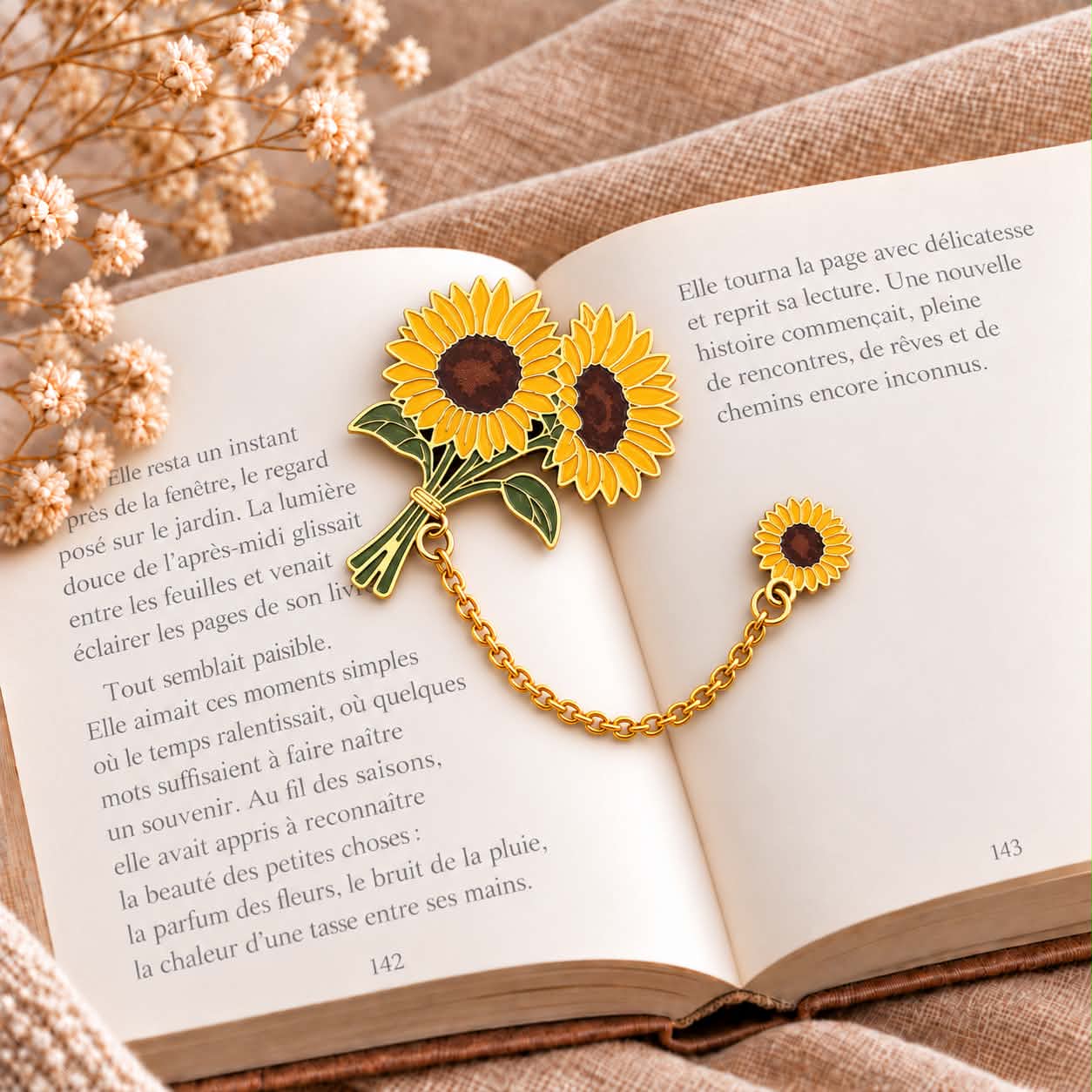 Marque page Tournesol 1