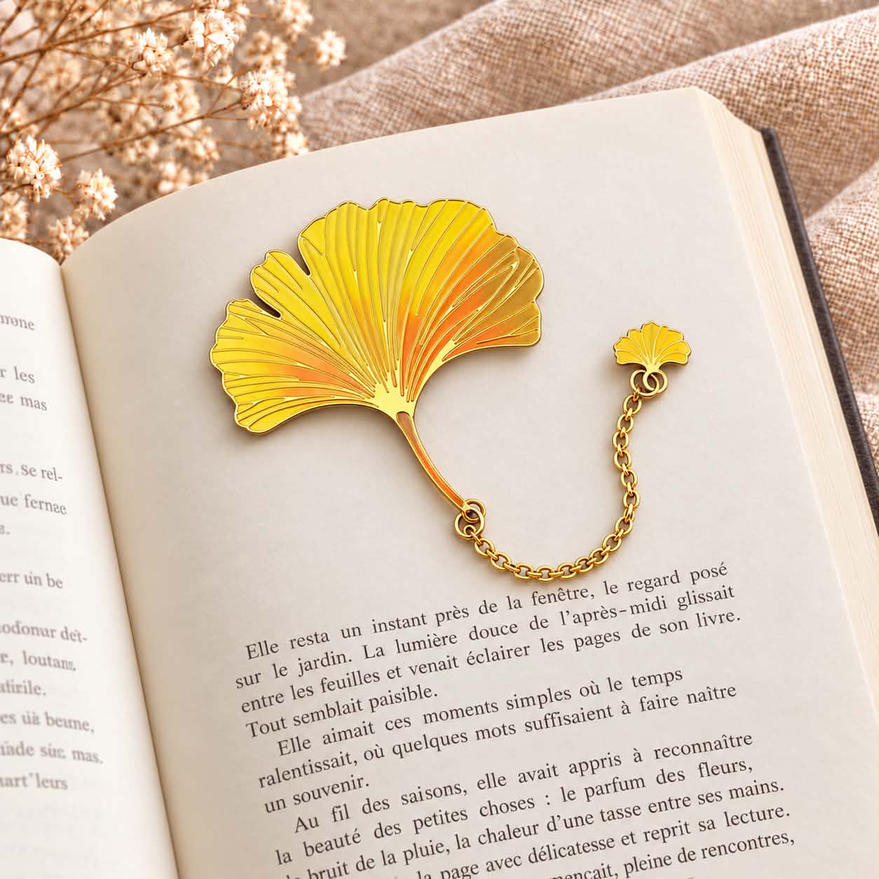 Marque page Ginkgo