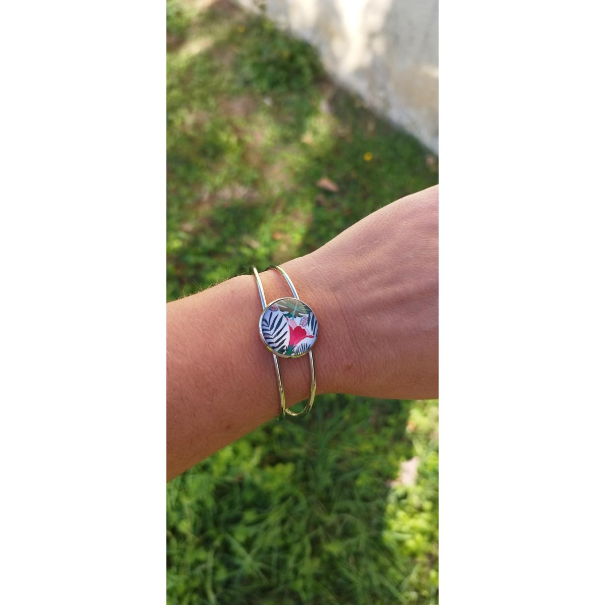 Bracelet-manchette-argente-Adele-zoom