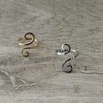 Bague-argentee-et-doree-Dalia-zoom