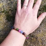 Bracelet-Vibration-positive-en-Tourmaline-multicolore-zoom