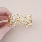 Bracelet doré manchette Elodie 1