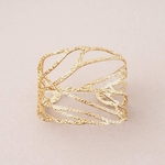 Bracelet doré manchette Adèle