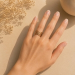 Bague dorée Thaïs
