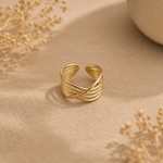 Bague dorée Thaïs 1