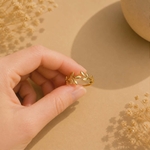 Bague dorée Daphnée