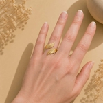 Bague dorée Alya 1