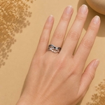 Bague argentée Axelle
