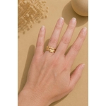 Bague dorée Alex 2