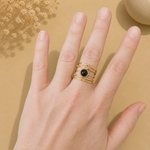 Bague dorée Ysaline