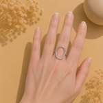 Bague argentée Marlène