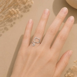 Bague argentée Maya