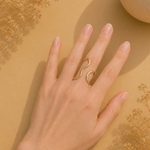 Bague dorée Lyne 2