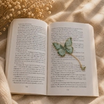 Marque page papillon vert 1