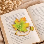 Marque page feuille automnale 1