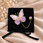 Marque page Papillon violet