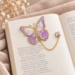 Marque page Papillon violet 1