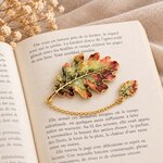 Marque page feuille de chêne