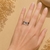 Bague argentée Axelle