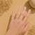 Bague dorée Isia