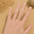Bague dorée Ysalina