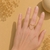 Bague dorée coeur