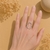 Bague argentée Marlène