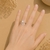 Bague argentée Suzanna