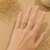 Bague dorée Aïka