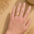 Bague dorée Diane