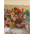 Grande toile bouquet camaïeu de roses