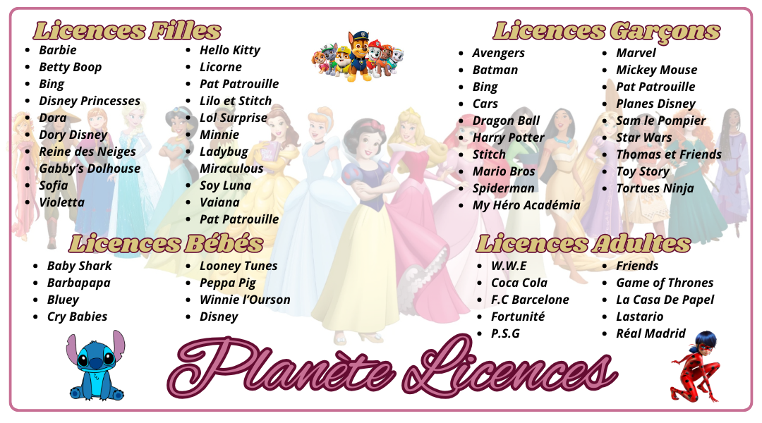 planete licences