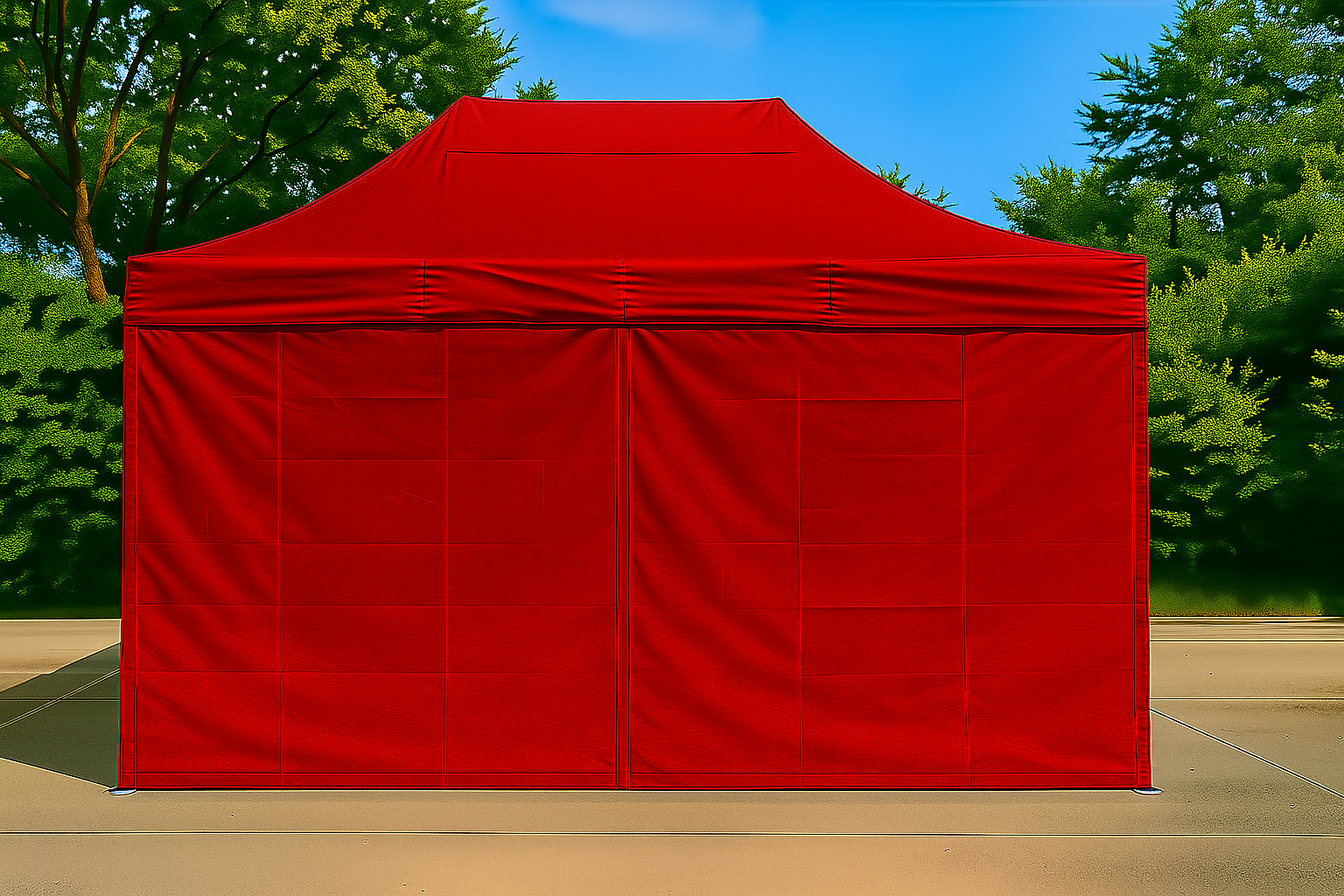 barnum 3x4,5 rouge aluminium