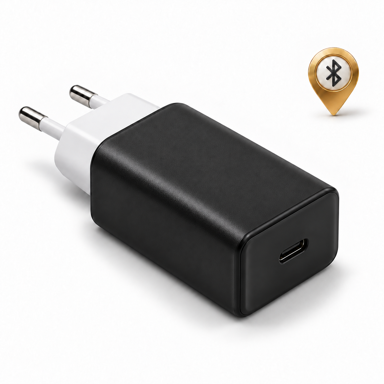Caricatore USB-C con localizzatore Bluetooth nascosto