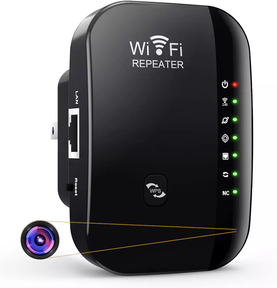 Répéteur WiFI caméra espion 4k UHD
