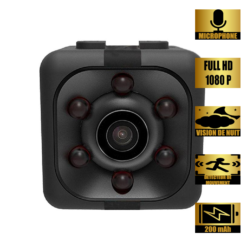 Mini spionagecamera Full HD 1080p – zwart model