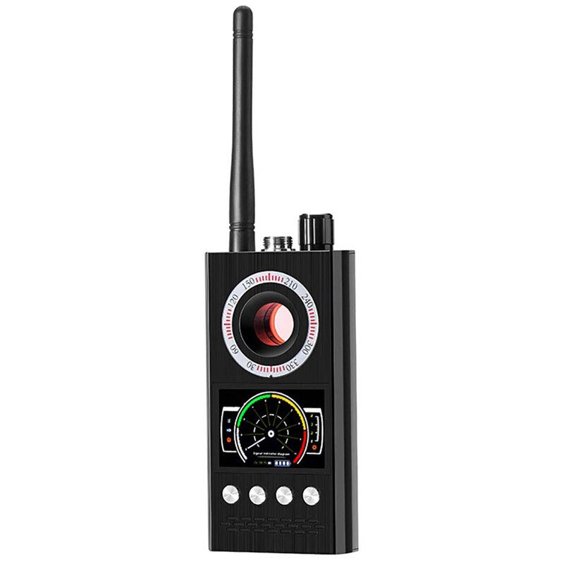 RF-signaaldetector voor verborgen camera’s en afluisterapparatuur – zwart model
