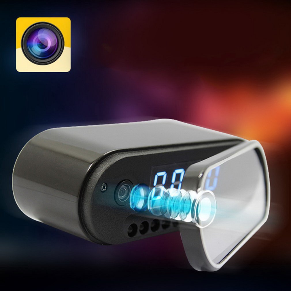 Wi-Fi wekkercamera met verborgen camera Full HD – functies in een illustratie