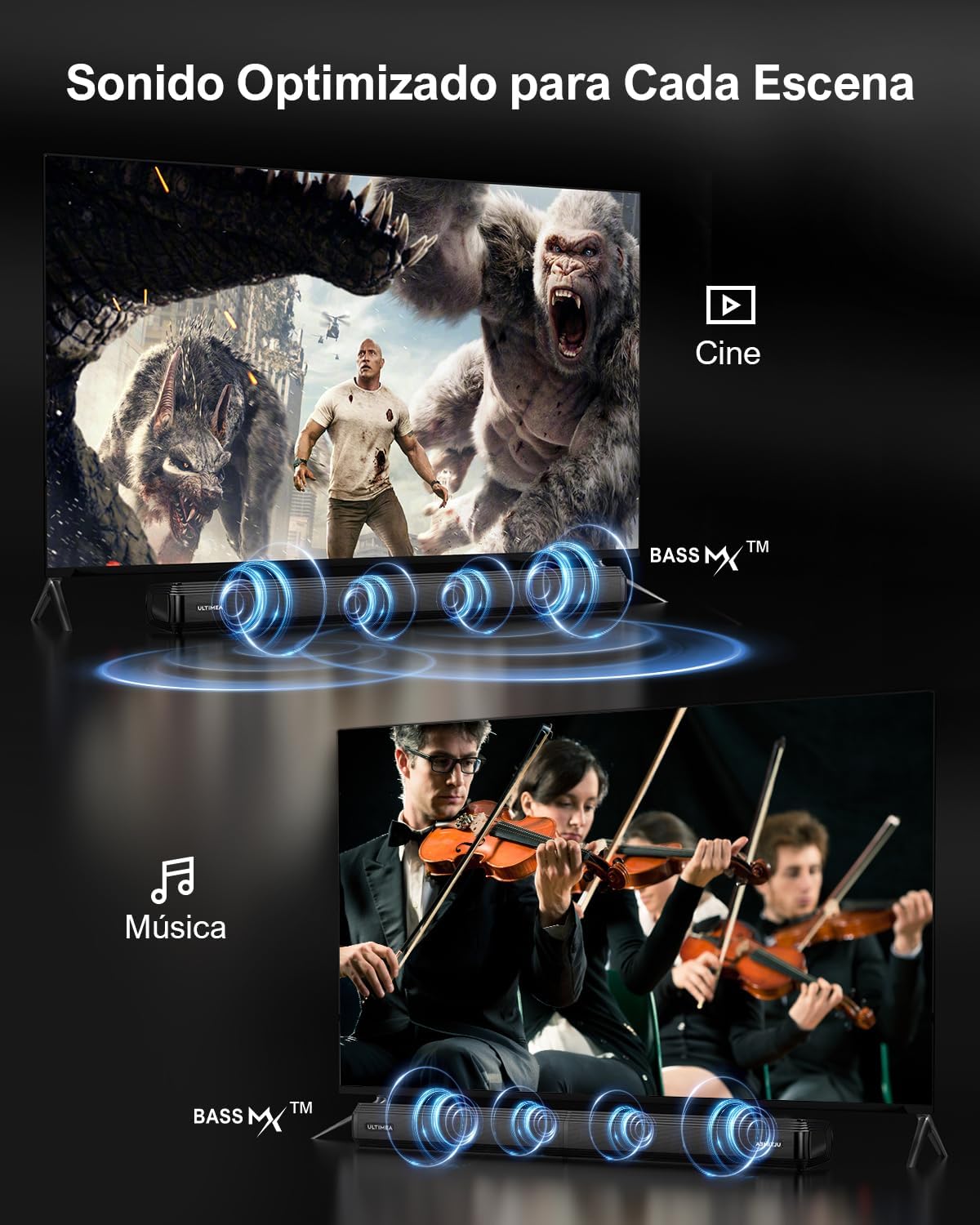 Geluidsstanden voor films en muziek