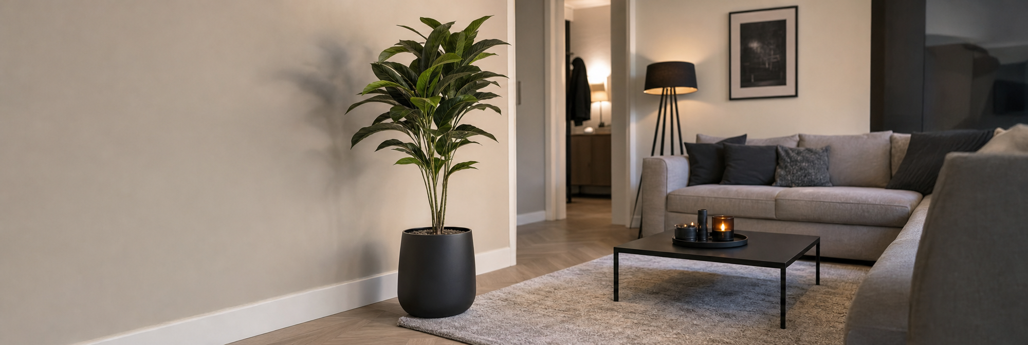 Kunstplant verborgen 4K Wi‑Fi camera: discreet toezicht in een vaste binnenruimte