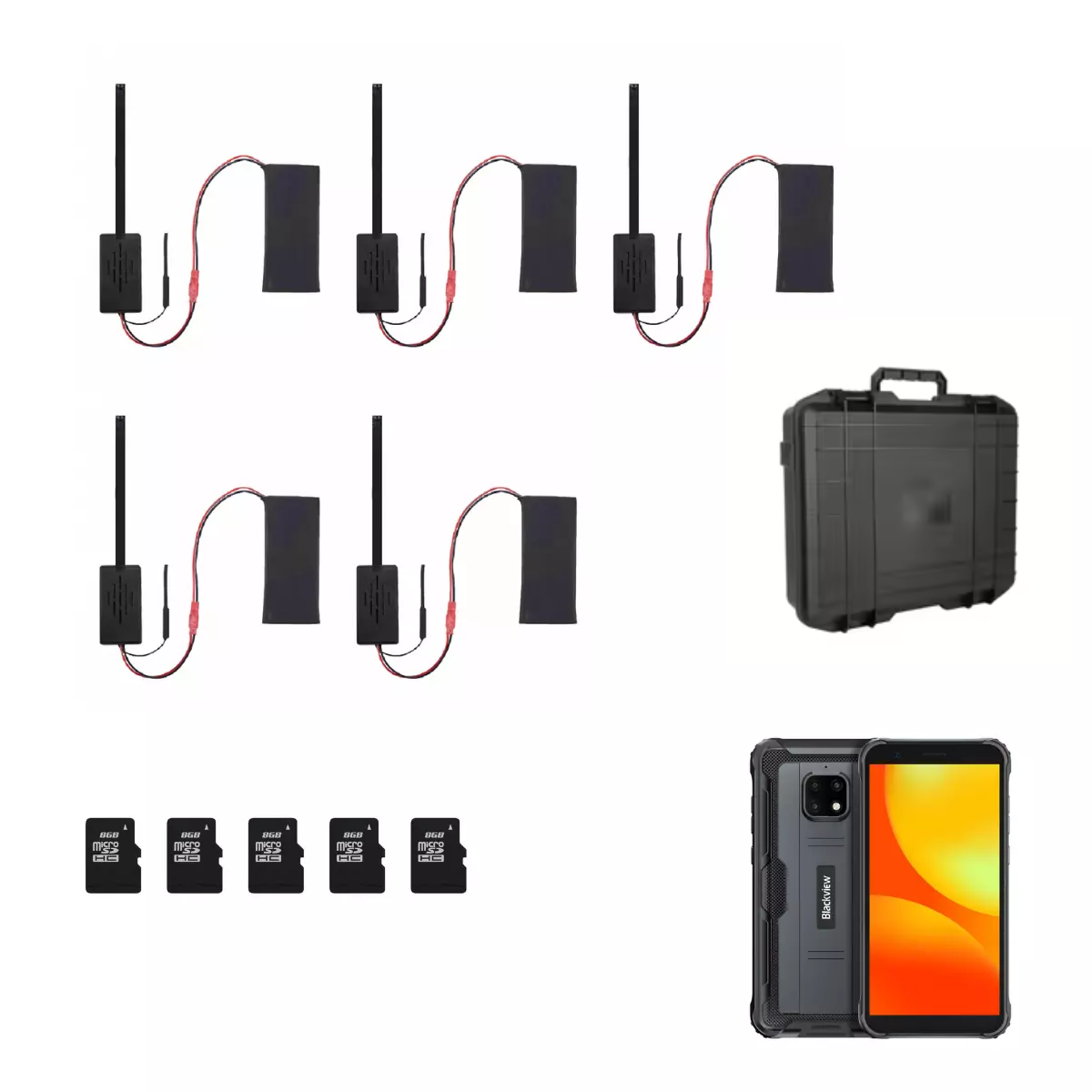 Pack opérationnel caméra espion 4K wifi - Smartphone