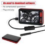 Endoscoop inspectiecamera met 4,3 inch scherm – tijdens een mechanische inspectie