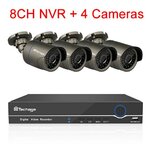 Bekabeld videobewakingssysteem met recorder