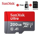 SanDisk Ultra microSD-kaart met USB- en SD-adapter