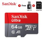 SanDisk Ultra microSD-kaart met USB- en SD-adapter