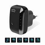 Wi-Fi repeater met verborgen microfoon – zwart model